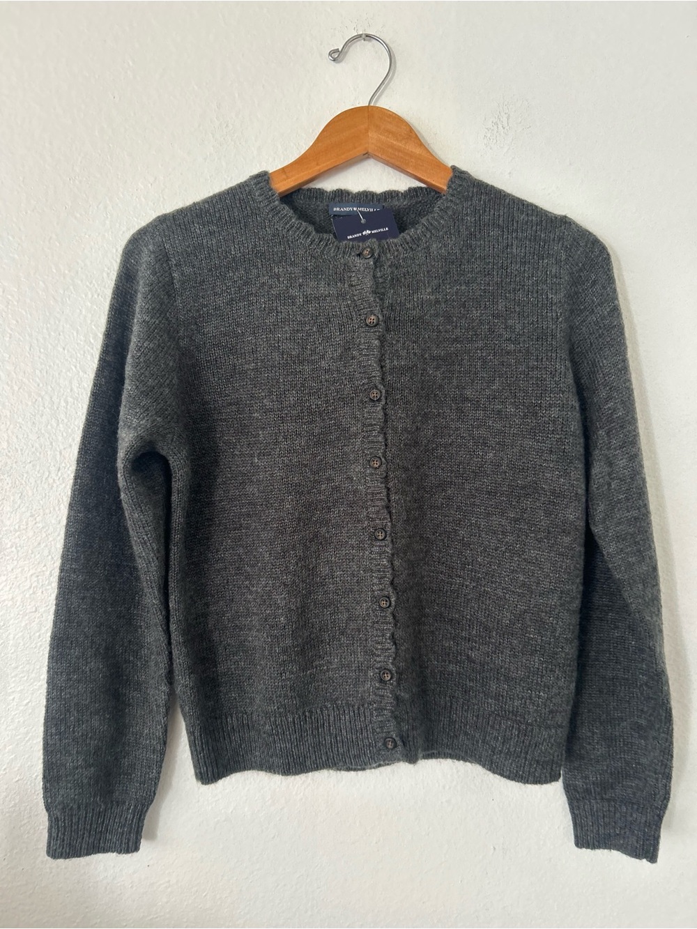 Brandy Melville Gray Amalie Cardigan Sweater Size XS/S